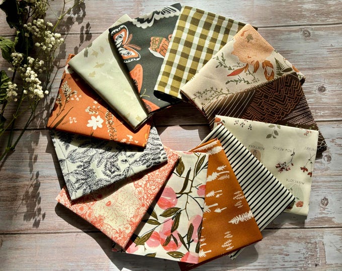 Art Gallery Fabrics, The Season of Tribute - Roots of Nature -  12 Fat Quarter Bundle | FQWTRB3