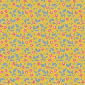 Tilda Sunday Brunch Blenders Tipsy Yellow Cotton Fabric Yardage | TIL110117