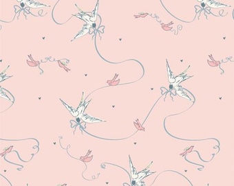 Art Gallery Fabrics, Mademoiselle, Doves & Bows, 1/2 yard, MMS97902