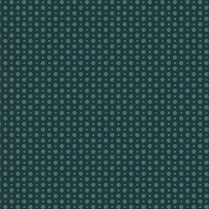 May include: A dark teal background with a repeating pattern of small, light green, five-pointed stars.