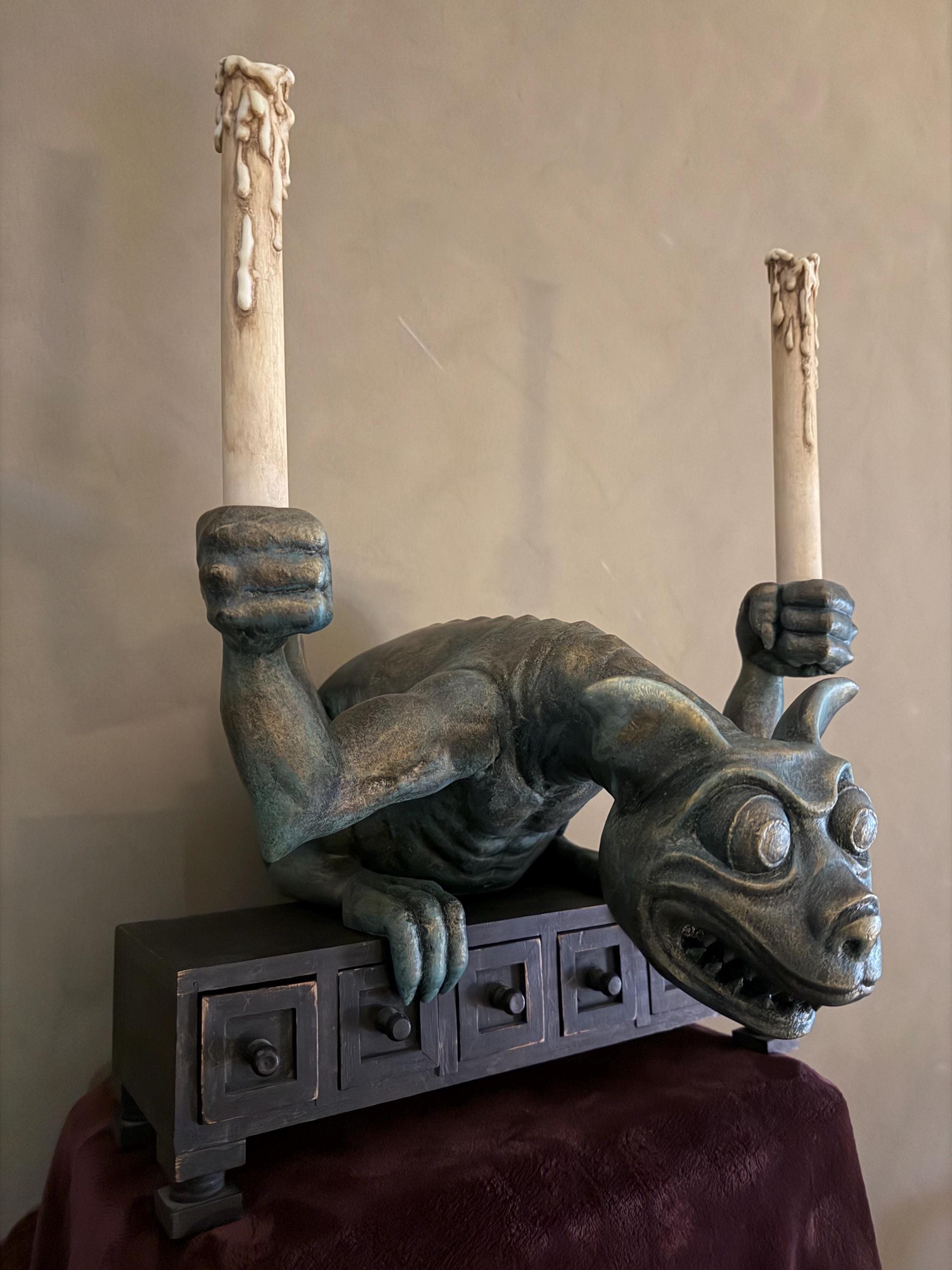 Haunted Mansion Gargoyle Candelabra – Disney Fan Art, Prop Replica