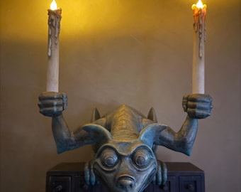 Haunted Mansion Gargoyle Candelabra – Disney Fan Art, Prop Replica