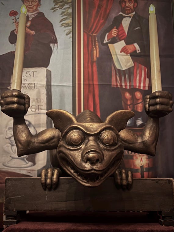 Haunted Mansion Gargoyle Candelabra – Disney Fan Art, Prop Replica