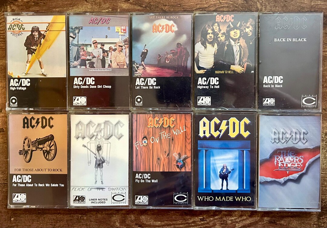 AC/DC Cassettes - Etsy