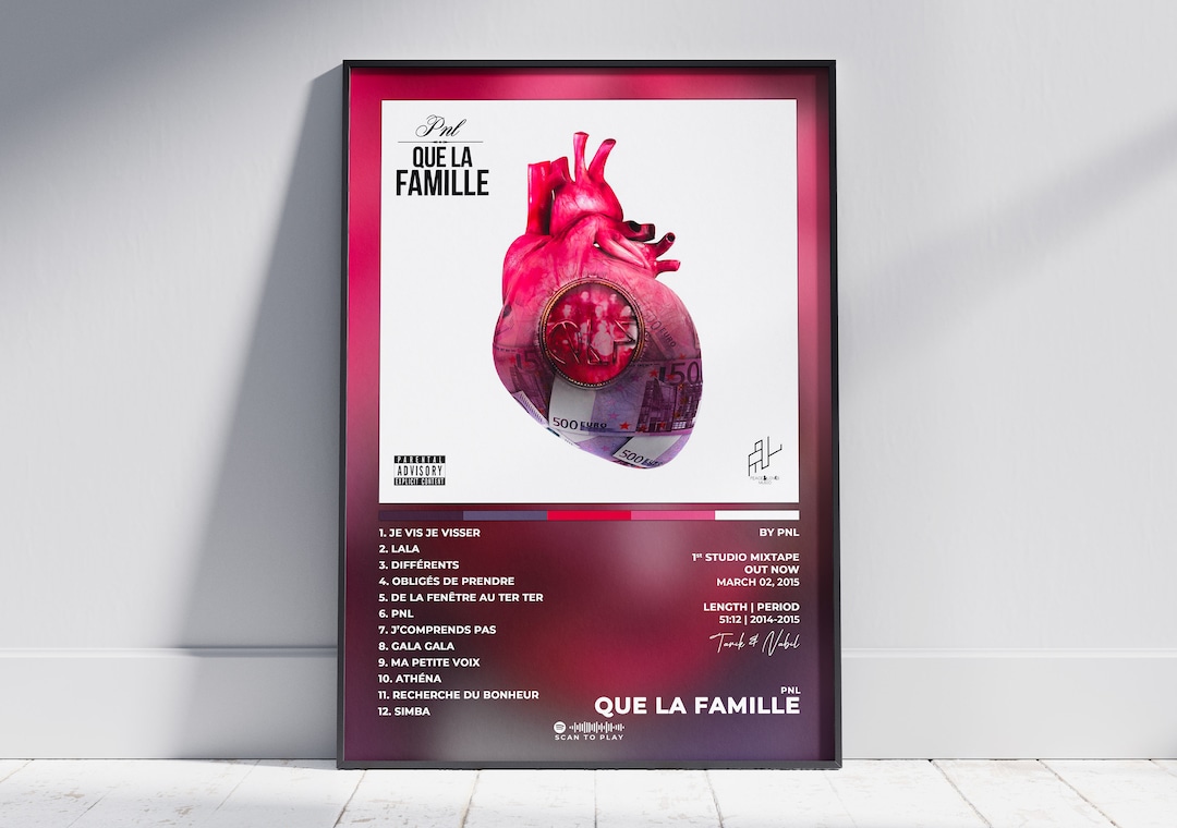 Poster Album Que La Famille De PNL Album Poster Album Cover - Etsy