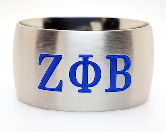 Zeta Phi Beta - Minimalist Wide Band Ring