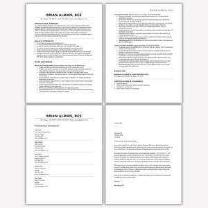 Lebenslaufvorlage Software-Ingenieur-Entwickler mit Anschreiben und Beispiel / Muster-Lebenslauf in ATS-freundlichen Formaten Bearbeitbare Word-Dateien Bild 2