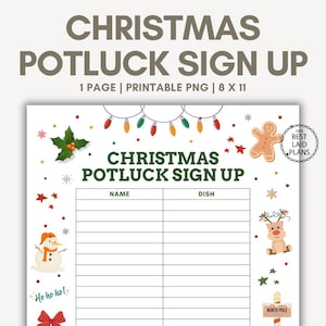 Christmas Potluck Sign up Sheet - Il 300x300.6375457920 8bwe 