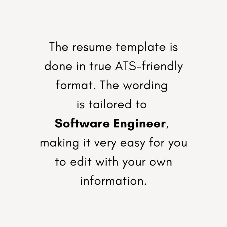Lebenslaufvorlage Software-Ingenieur-Entwickler mit Anschreiben und Beispiel / Muster-Lebenslauf in ATS-freundlichen Formaten Bearbeitbare Word-Dateien Bild 3