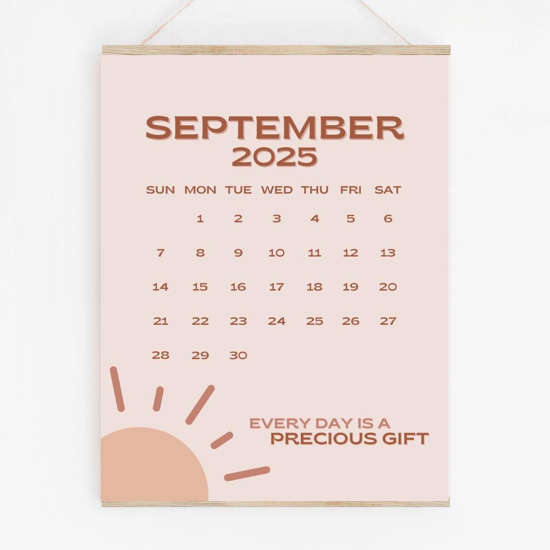 September 2025 Calendar Printable PDF September 2025 Calendar Page