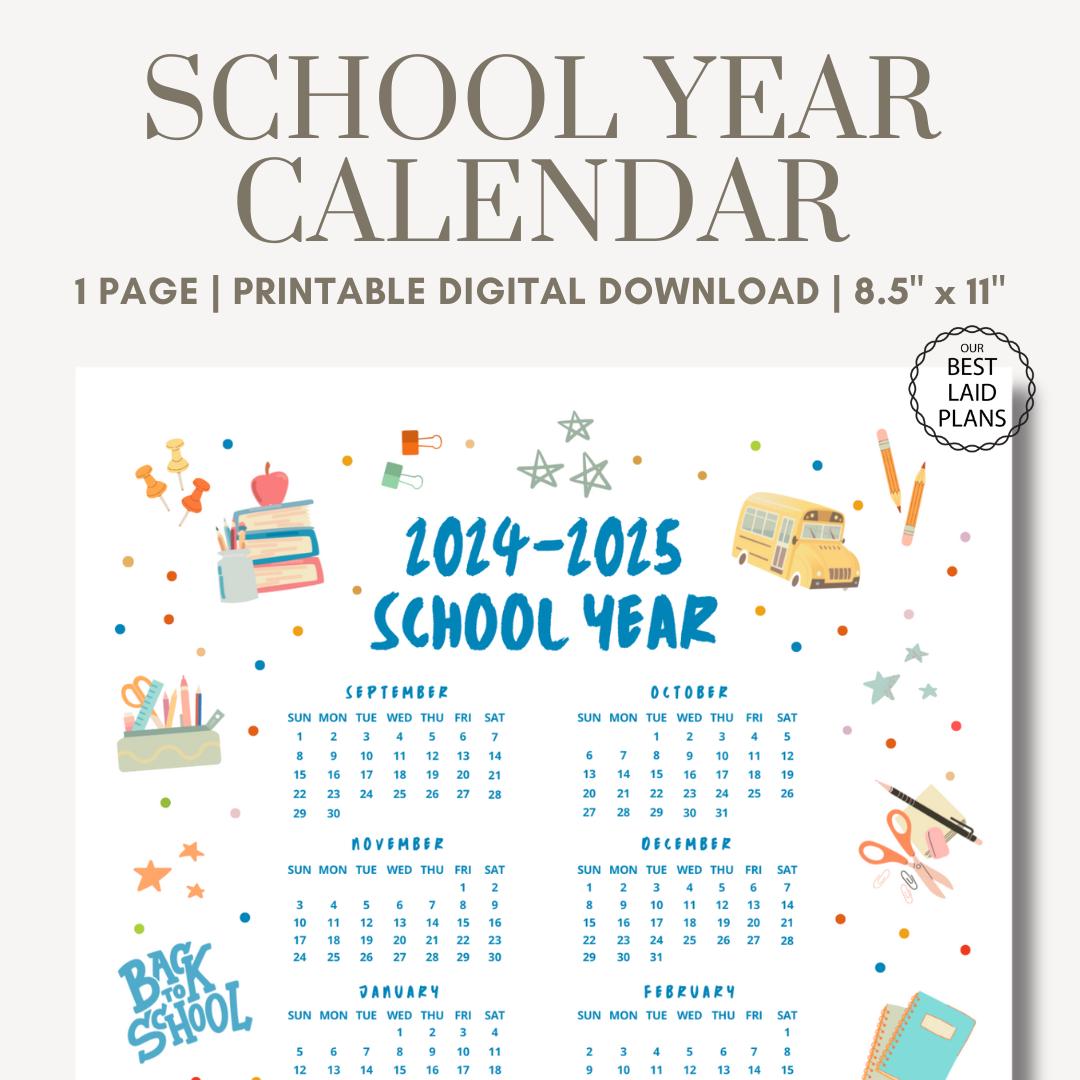 School Calendar 2024 2025 Printable Pdf Cute 2024 2025 School Year At A School Calendar 2024 2025 Printable Pdf Cute 2024 2025 School Year At A