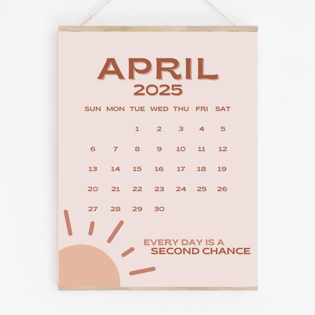 April 2025 Calendar Printable PDF April 2025 Calendar Page April 2025