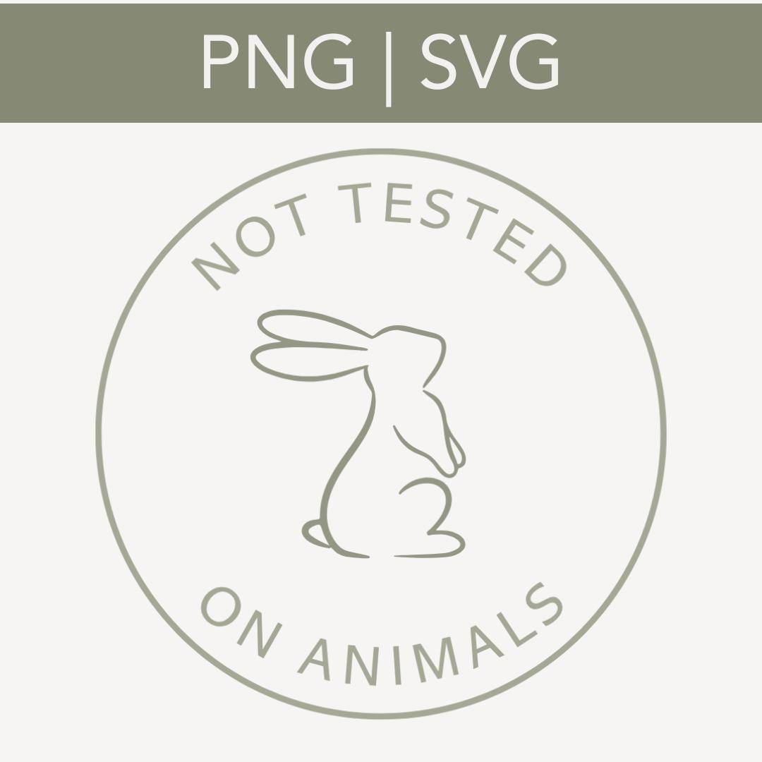 No Testing Logo Not Tested on Animals Logo SVG PNG, Cruelty Free Images, Packaging ...
