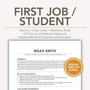 Wzór CV do pierwszej pracy bez doświadczenia zawodowego, Wzór CV bez doświadczenia zawodowego z przykładami, CV bez doświadczenia zawodowego ATS