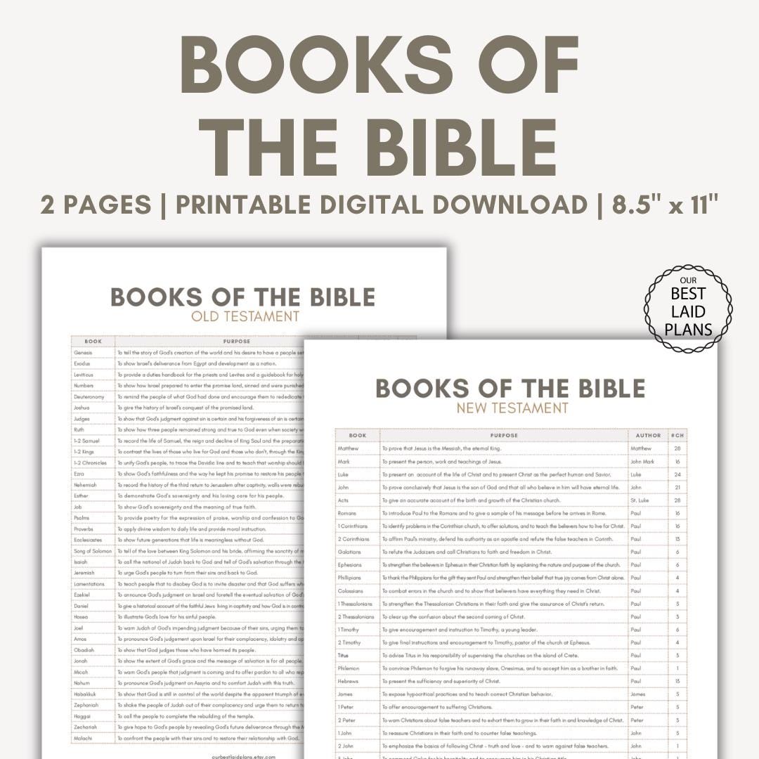 旧約聖書の書物シリーズ 聖書の書物一覧（印刷可能なPDF）、聖書の書物（年代順）、聖書の書物