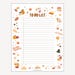 Fall Printables Notes Page Notepad PDF Cute Fall to Do List Printable ...