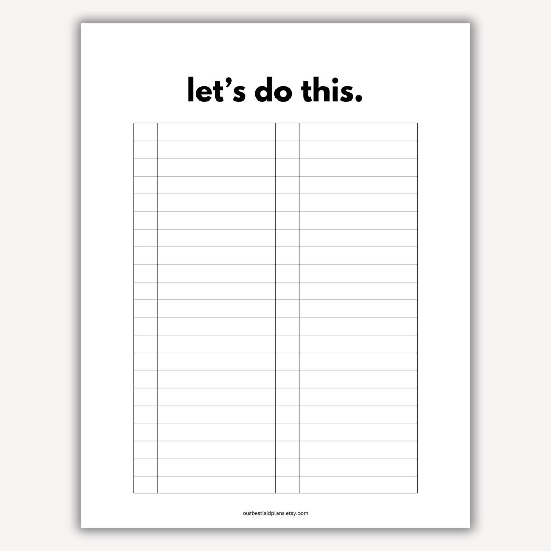 To do list cute digital to do list printable to do list pdf funny to do