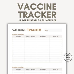 Registro de Vacinação, Cadastro de Imunização, Rastreador de Vacinação, Registro de Vacinação, Rastreador de Saúde, Planilha de Vacinação Imprimível, Histórico de Injeções