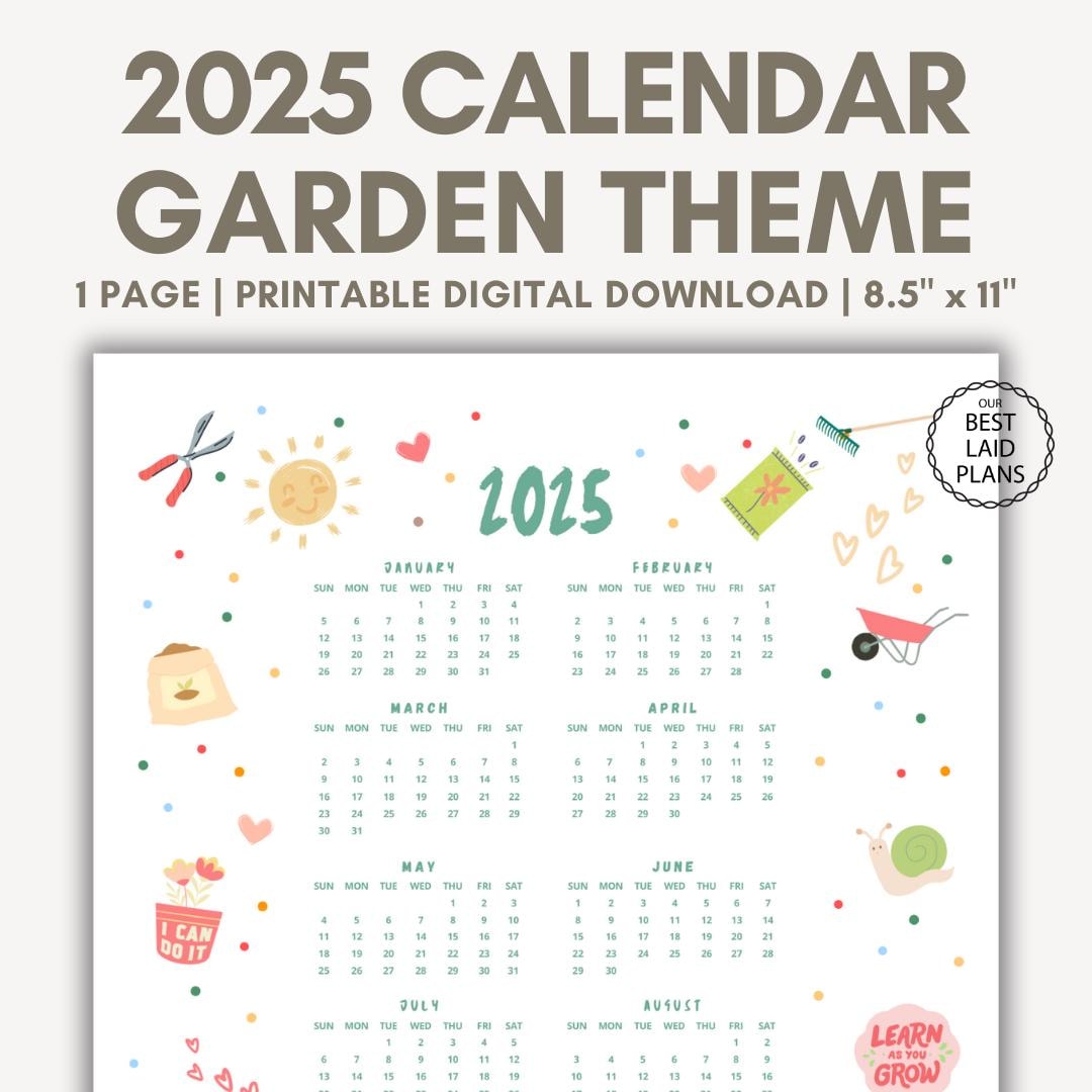 2025 Calendar Gardening Theme Gardening Gift for Gardener at a Glance 2025 Calendar Printable Digital Download Garden Calendar 2025 - Etsy 2025-calendar-gardening-theme-gardening-gift-for-gardener-at-a-glance-2025-calendar-printable-digital-download-garden-calendar-2025-etsy