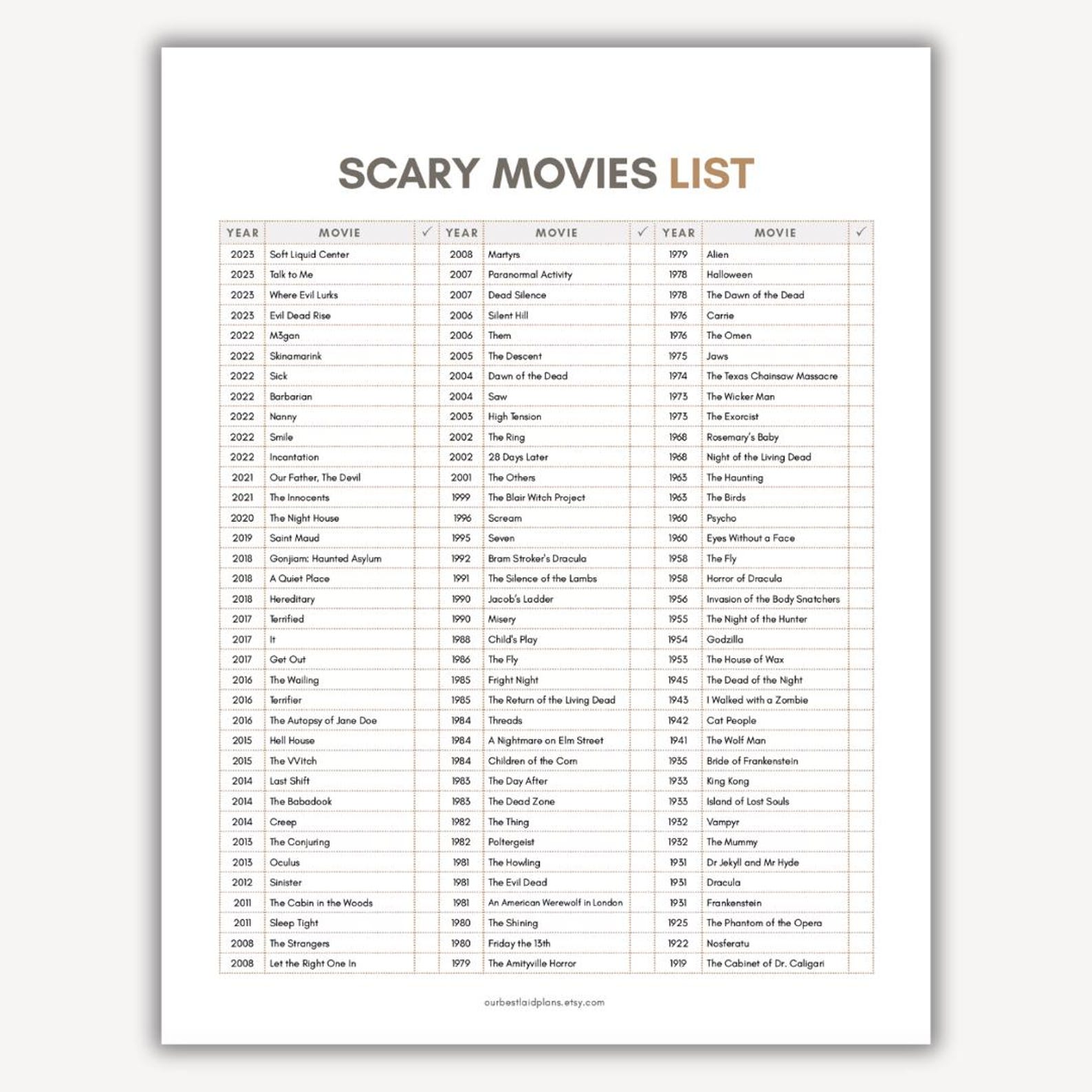 Best Scary Movies List Scariest Movies List Horror Movies List ...
