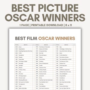 List of Best Picture Winners Oscar Best Picture Winners Academy Award ...