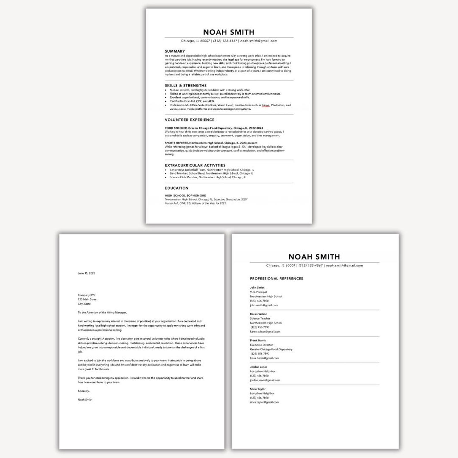 First Job Resume Template With No Work Experience Sample, No Job ...