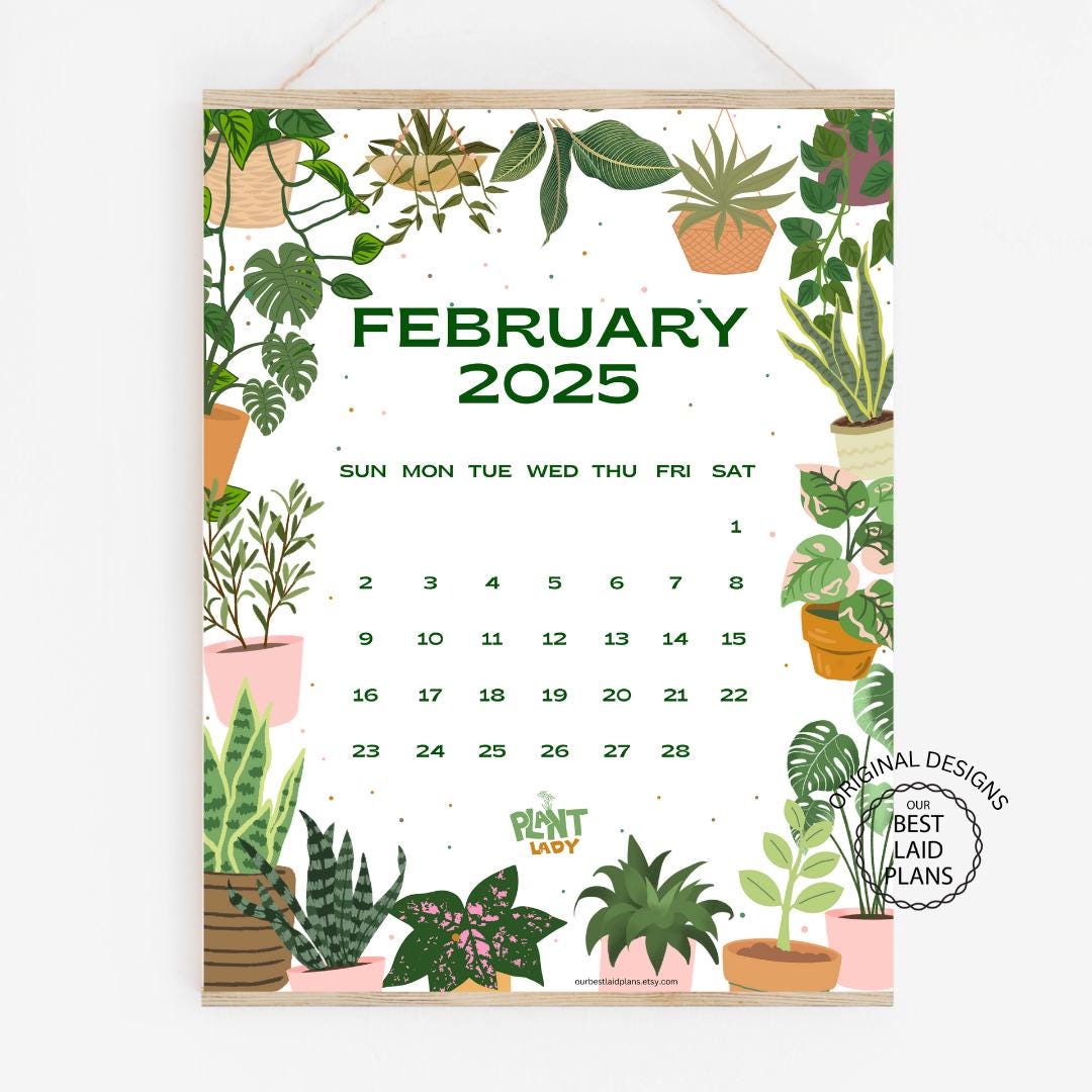 February 2025 Calendar Printable PDF February 2025 Calendar Page ...