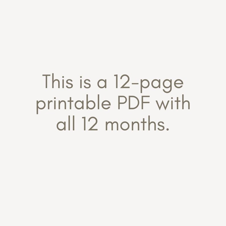 2025 Calendar Printable PDF 2025 Calendar Printable by Month 2025
