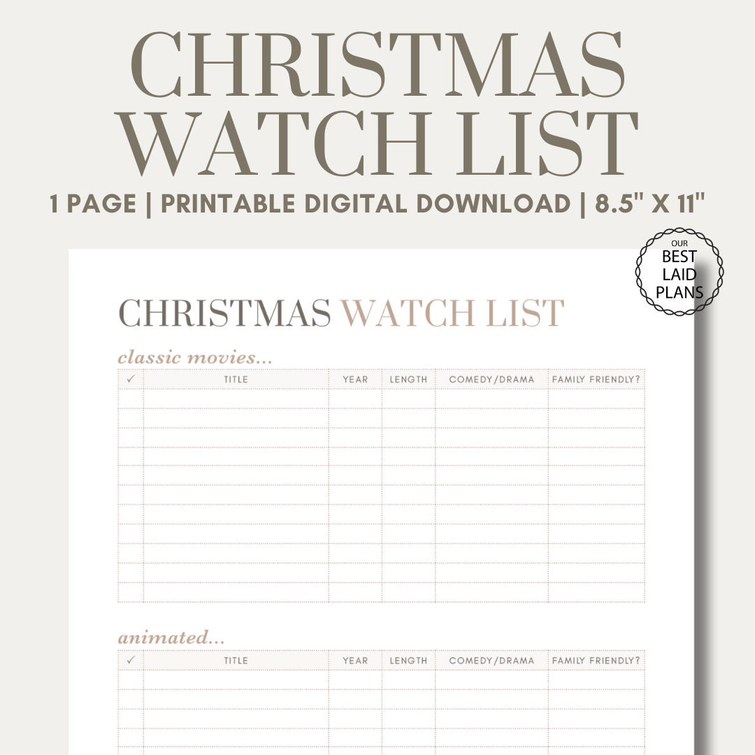 DIGITAL 2023 H*llmark Christmas Movies Planner Stickers – The