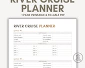 River Cruise Planner Printable PDF Plan My Cruise Vacation Planner River Cruise Planning Cruise Plan European River Cruise Trip Planner