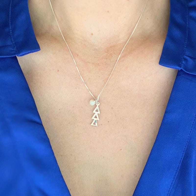 Delta Gamma 16in Heart Necklace main image 1