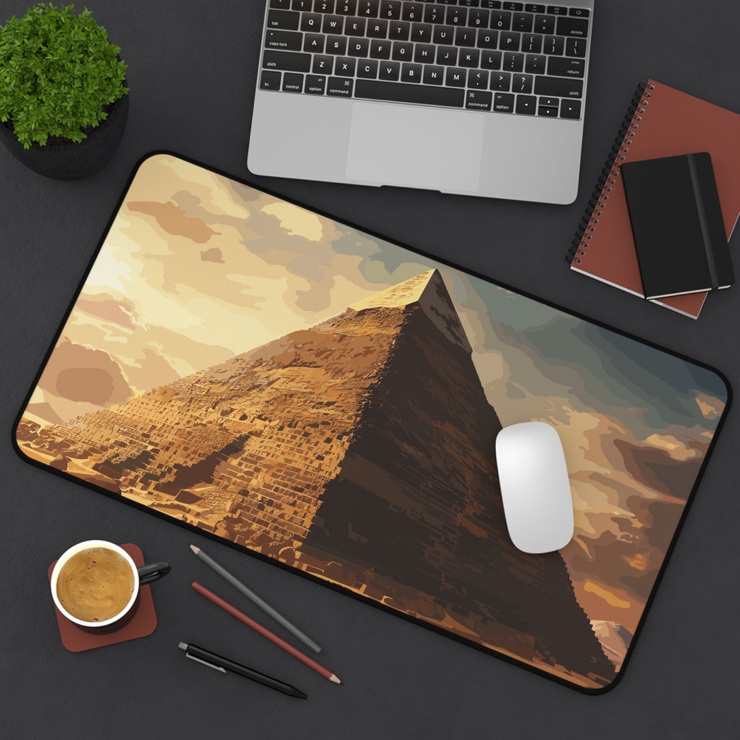 Pyramid Desk Mat Ancient Egypt Pyramid Ancient Egypt Desk Etsy