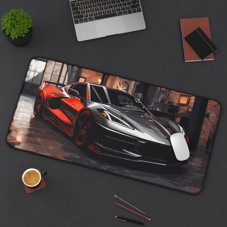 Chevrolet Corvette Desk Mat Corvette C8 Desk Mat Car Desk Etsy