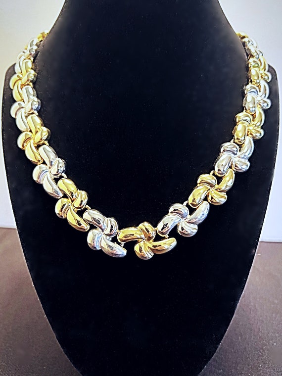 Vintage Gold & Silver Toned Necklace