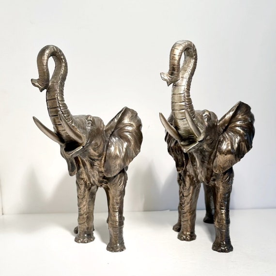 ヴィンテージ 樹脂製複合象彫刻本棚 2脚セット - Etsy 日本