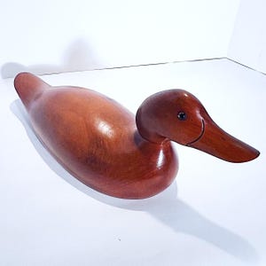 Early 20th Century Hand-Carved Duck Decoy