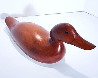 Frühes 20.Jh. Handgeschnitzter Enten-Lockvogel