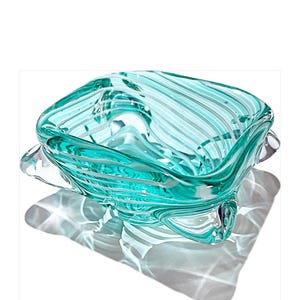 Hand-Blown Art Glass Bowl