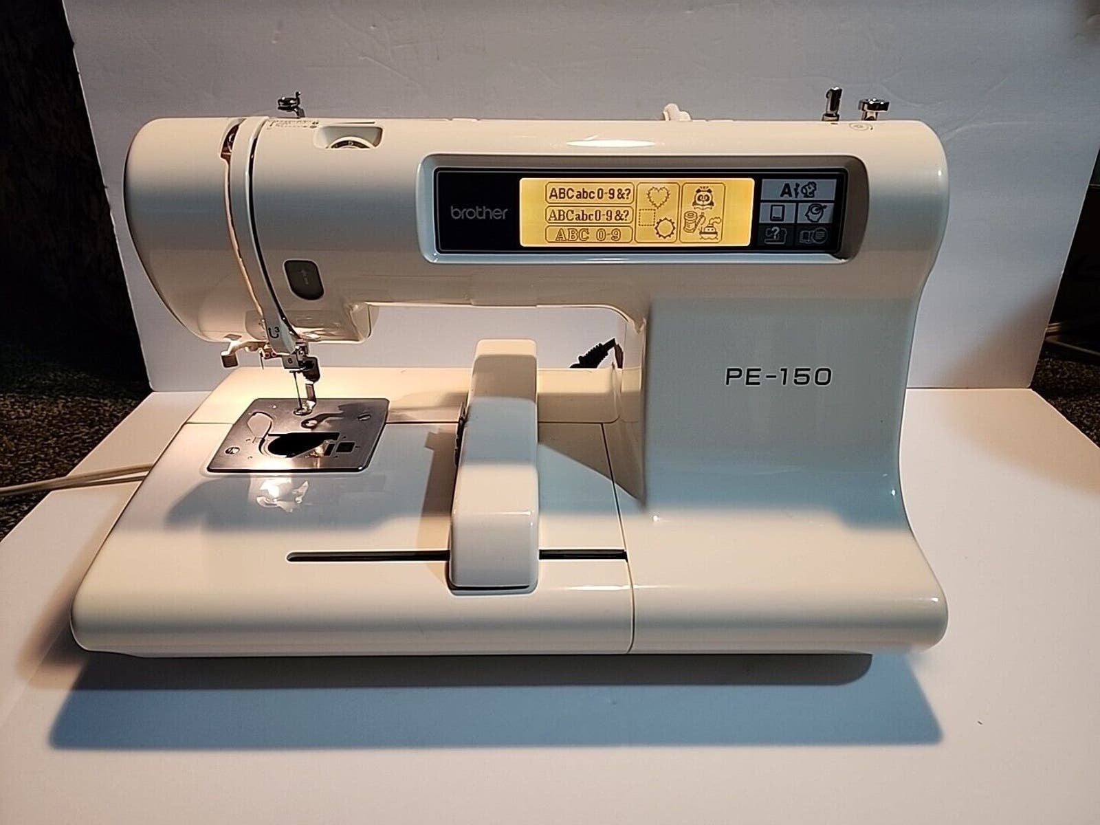 Brother PE150 Embroidery Sewing Machine White Computerized Auto