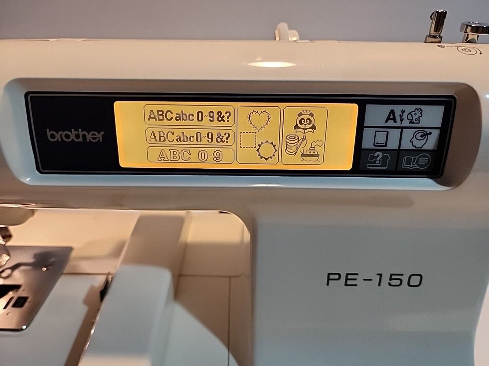 Brother PE150 Embroidery Sewing Machine White Computerized Auto