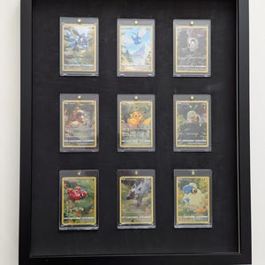 9er Kartenrahmen Zur Wandmontage PSA CGC Kompatibel Graded Karten Pokemon Sport Magie Sammelkarten Sammlerstücke Display Platte 41 x 51 cm
