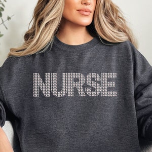 Nurse Sweatshirt, Gift For Nurse, Nurse Pattern Shirt, Nurse Graduation Gift, Nurse Week, Nurse Appreciation, RN Gift, RN Shirt, Unique gift