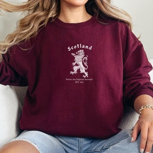 EMBROIDERED Scotland Sweatshirt, Scottish Gifts, Scottish Sweatshirt, Embroidery