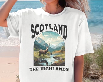 Shirt Scottish, Scottish traveler, Highlands Crewneck, Scotland Shirt, Gift for Scotland Lover, Gift for Scottish Pride, Shirt Vacation Tee