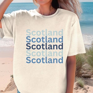 Scotland T-shirt, Summer Shirt Scottish, Celtic Shirt Summer, Comfort Color Shirt Scotland, Shirt for Scots, UK Shirts, Fun Celtic Shirts