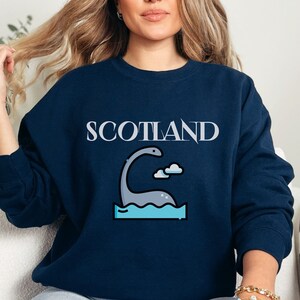 Scotland Sweatshirt, Scotland Crewneck, Scotland Shirt, Scotland Gift, Scotland Flag Pullover, Scotland Souvenir, Travel Sweater, Nessie