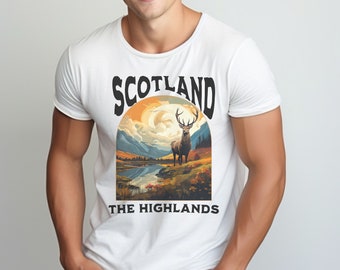 Shirt Scottish, Scottish traveler, Highlands Crewneck, Scotland Shirt, Gift for Scotland Lover, Gift for Scottish Pride, Shirt Vacation Tee