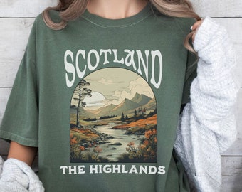 Shirt Scottish, Scottish traveler, Highlands Crewneck, Scotland Shirt, Gift for Scotland Lover, Gift for Scottish Pride, Shirt Vacation Tee