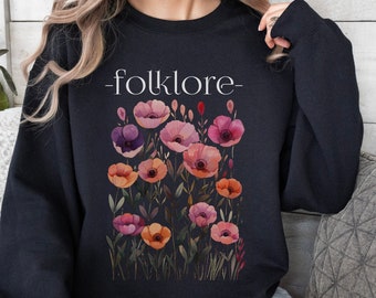 Folklore Sweatshirt, Folklore Sweater, Sweatshirt for her, Folklore Hoodie, Folklore Shirt, Folklore Sweat, Women Clothing, Women Outfit