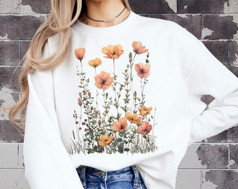 Vintage Butterfly & Moth Sleeve design, Cottagecore Aesthetic, cottagecore shirt, fairycore, Botanical Sweatshirt, Butterflies Sweatshirt